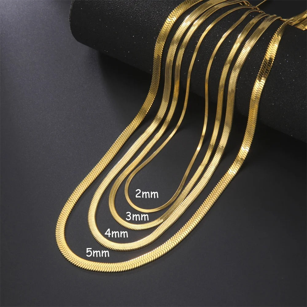 Herringbone pattern necklace