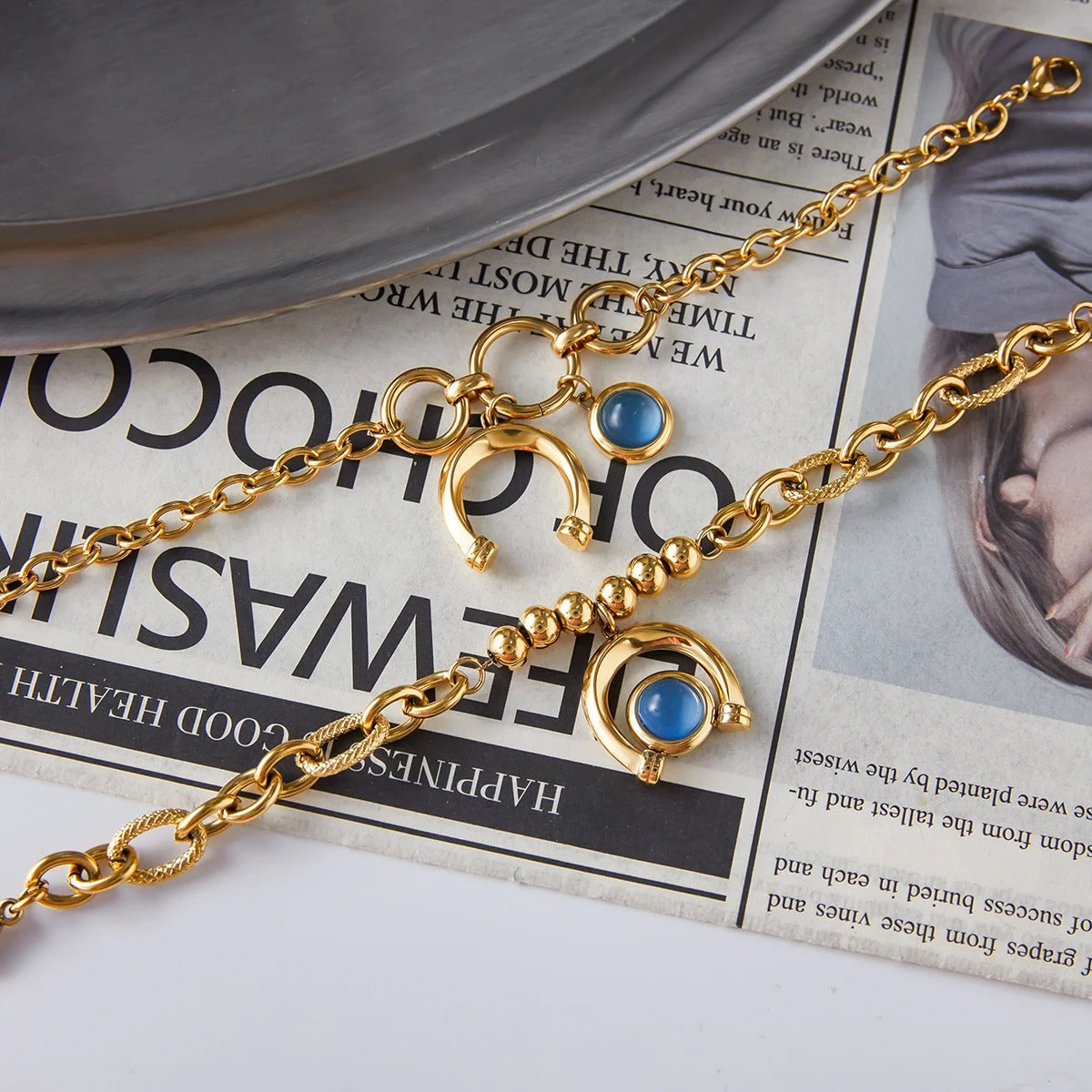 Double bracelet with pendants “dreams come true”
