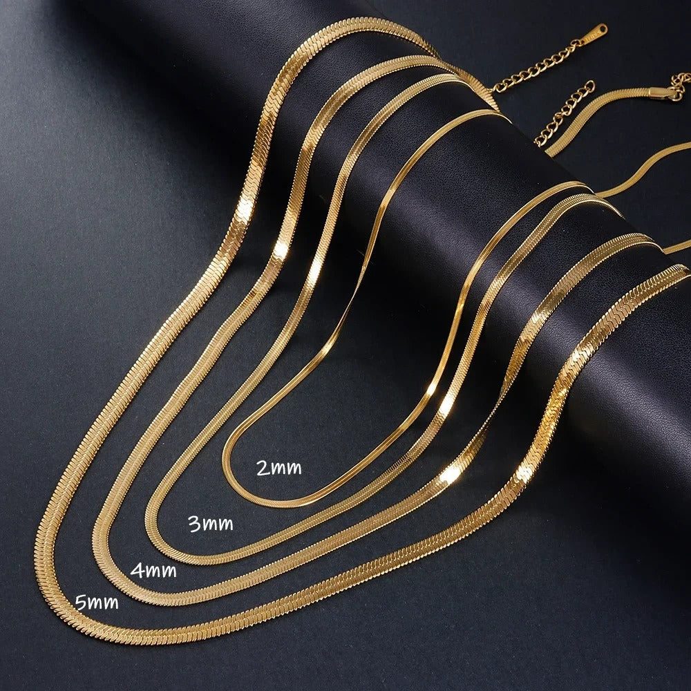 Sterling gold color snake chain